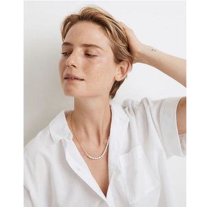 NEW Madewell Freshwater Pearl Chain Necklace